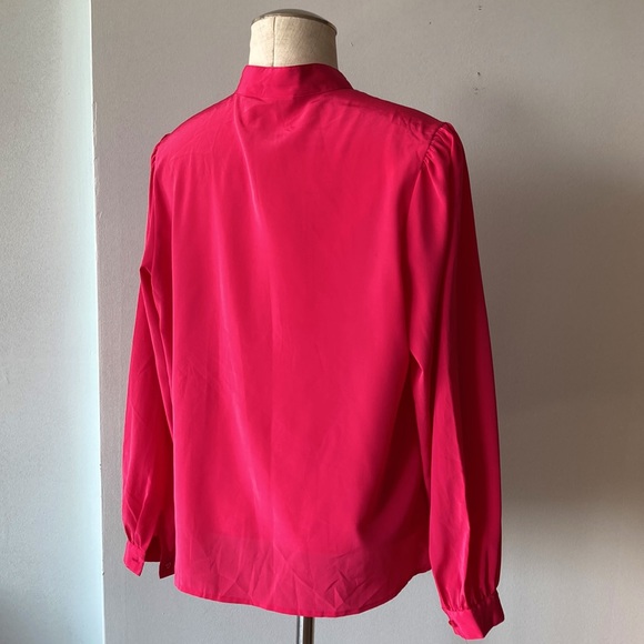 Vintage pink Impromptu Mandarin neck blouse - Picture 5 of 8